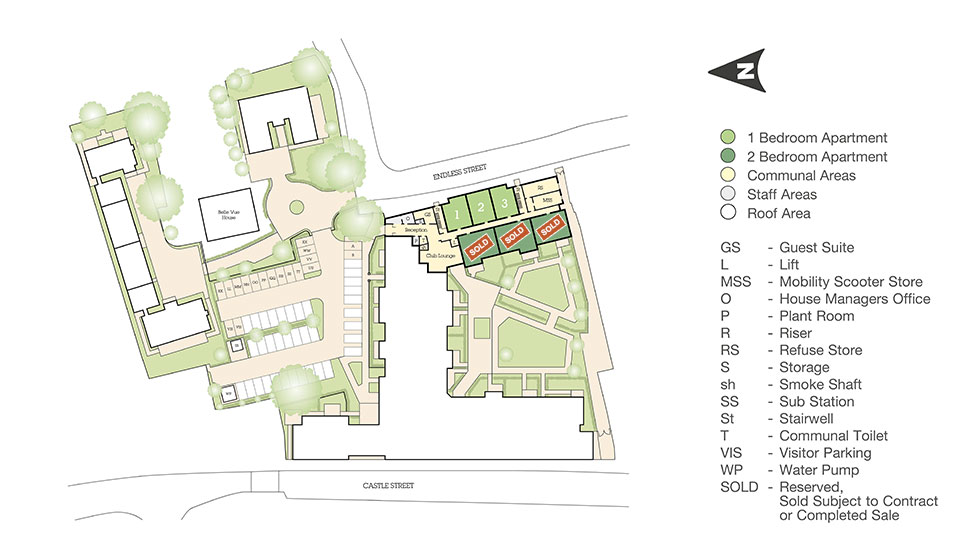 Castle Gate site plan